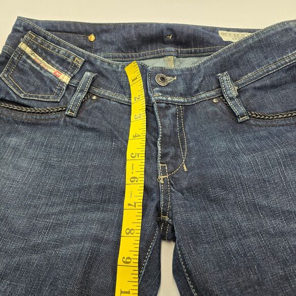 Diesel Women's Matic Jeans Stretch Size W29 L30 Blue Made In Italy - Picture 10 of 13